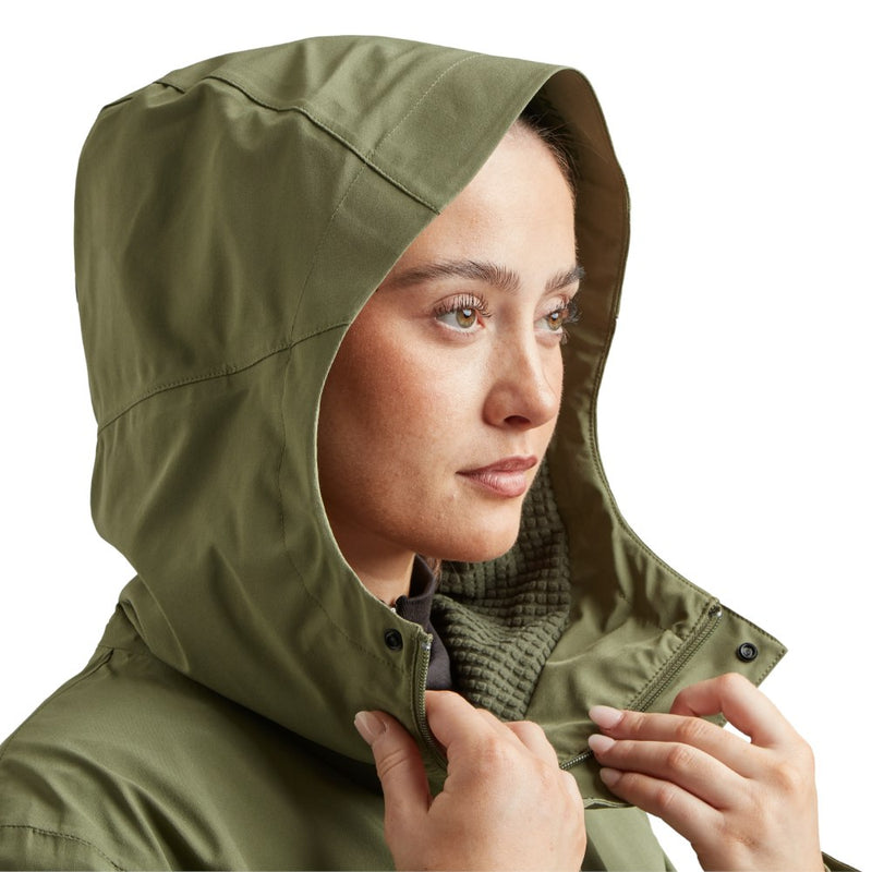 Women's Pursuit Waterproof Lightweight Changing Robe Jacket - Olive Green