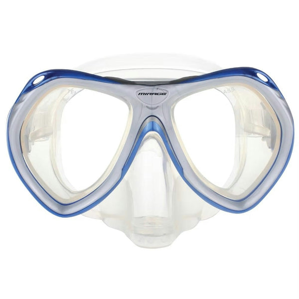 Mirage Crystal Junior Gold Series Kids Silicone Snorkelling Mask (Blue)