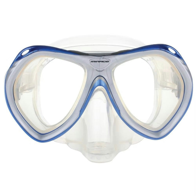 Mirage Crystal Junior Gold Series Kids Silicone Snorkelling Mask (Blue)