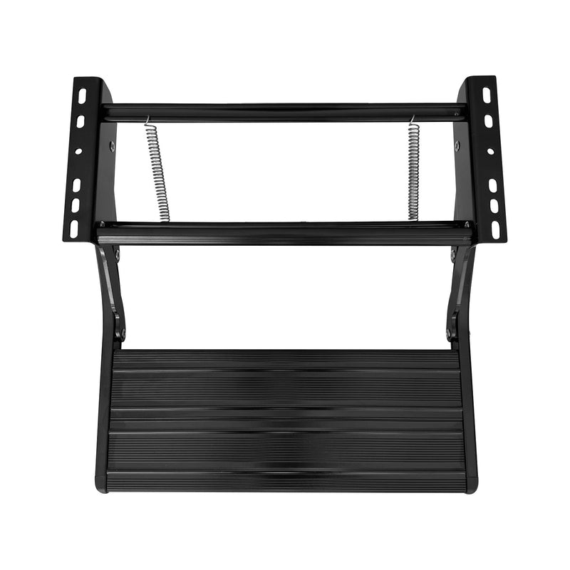 BLACK Single manual bolt on caravan rv motor home step
