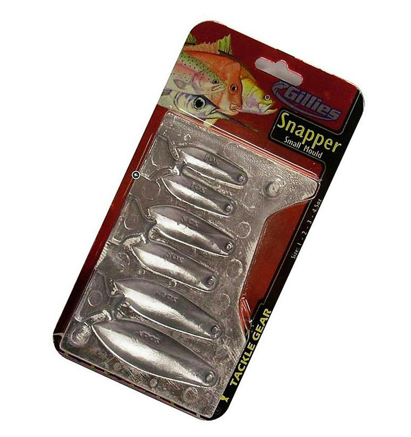 Gillies Small Snapper Sinker Mould Combo-Makes 4 Different Snapper Sinkers