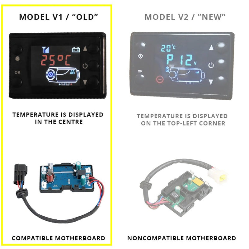 LCD Controller for Diesel Heater - Model 1