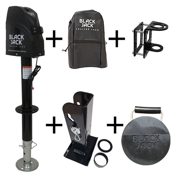 Black Jack™ BJTJ-1000 Trailer Jack Without Wiring Harness