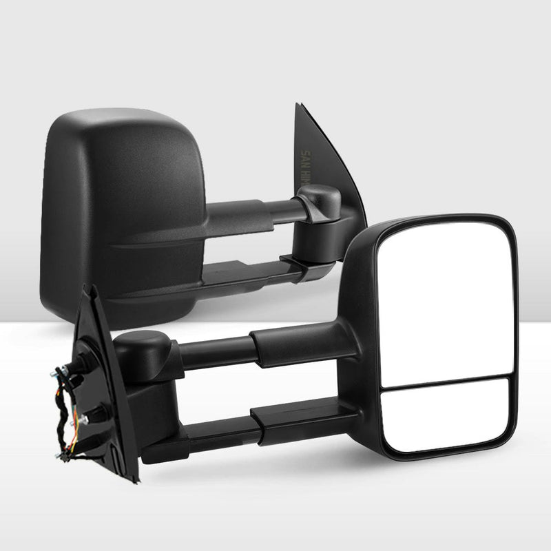 San Hima Pair Extendable Towing Mirrors Gen1 For Volkswagen Amarok 2009-2023