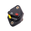 Exotronic 20A Mini Panel Mount Waterproof DC Circuit Breaker