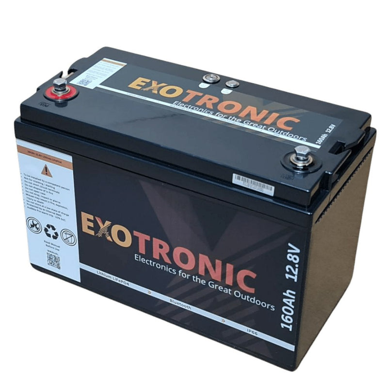 Exotronic 12V 160Ah Compact Smart Bluetooth Lithium Battery