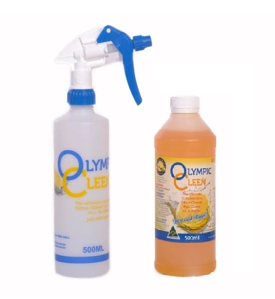 Olympic Cleen 500 ML Ultimate Concentrated Citrus Cleaner - Includes 1 Re-usable Spray Bottle