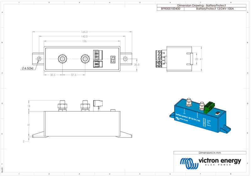 Victron Battery Protect 12/24V-100A Low Voltage Disconnect