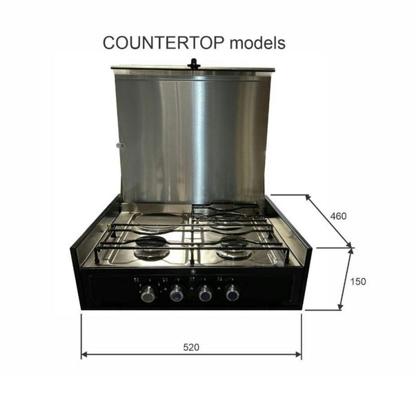 Pickup only - Swift (Hawk) 600 Counter Top 3 Gas / 1 Electric Burner