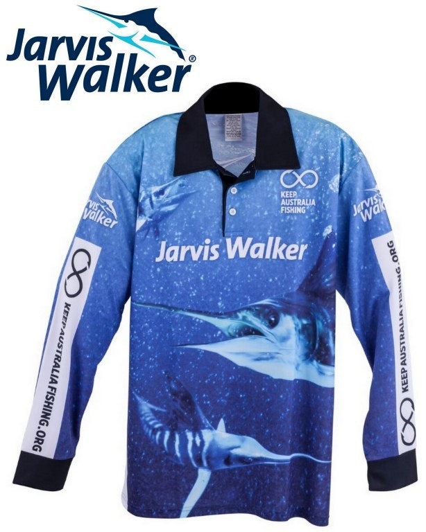 Jarvis Walker Long Sleeve Tournament Fishing Shirt with Collar-Fishing Jersey