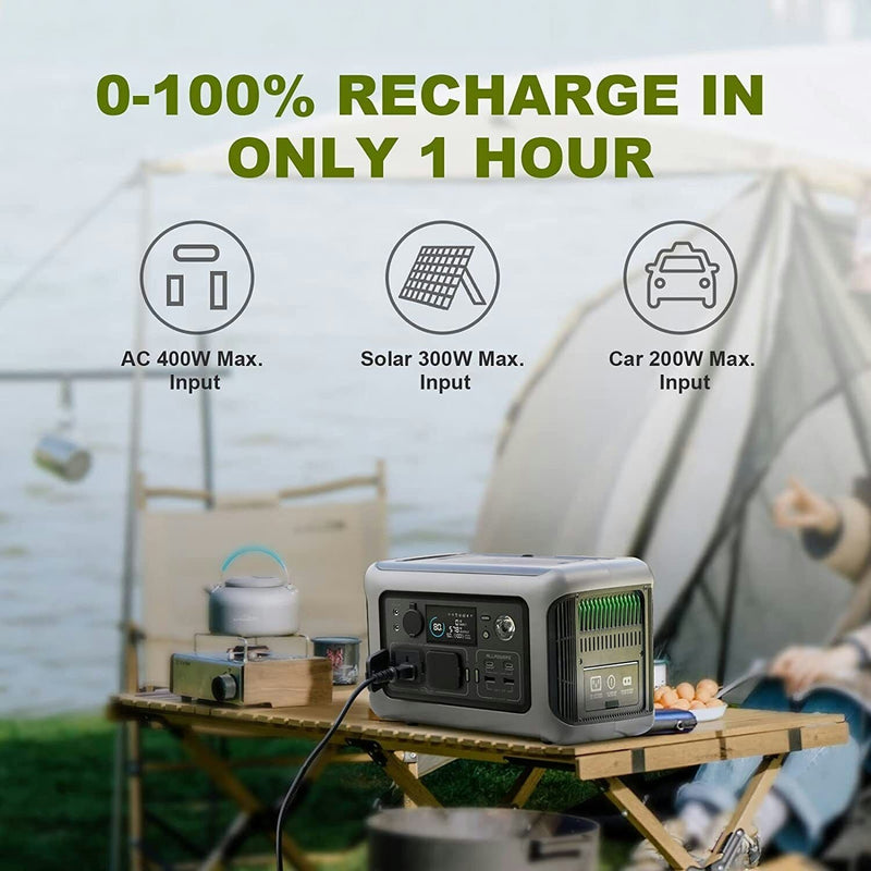 Power Station 600W with 120W Solar Panels