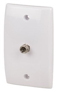 Flushmount 75 Ohm TV Wall Socket with F81 Rear Connection