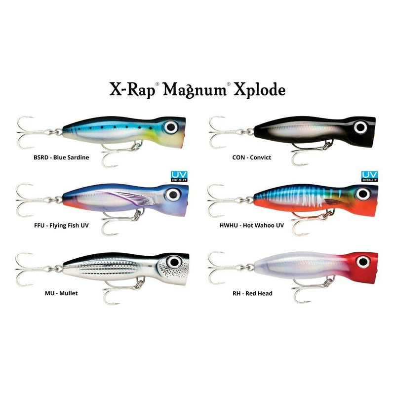 13cm Rapala X-Rap Magnum Xplode Topwater Heavy Duty Popper Fishing Lure