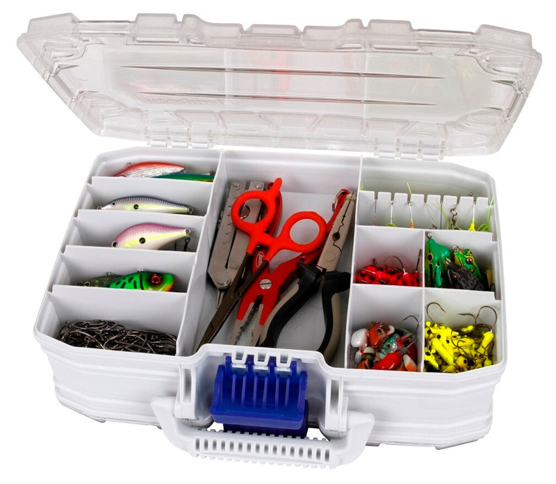 Flambeau 8321DS Double Sided Fishing Tackle Box - 13 Inch Clear Double Satchel