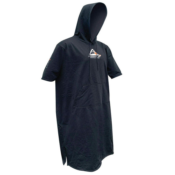 Adrenalin 2P Thermo Unisex Adult Hooded Poncho Towel Wearble Beach Blanket BLK L