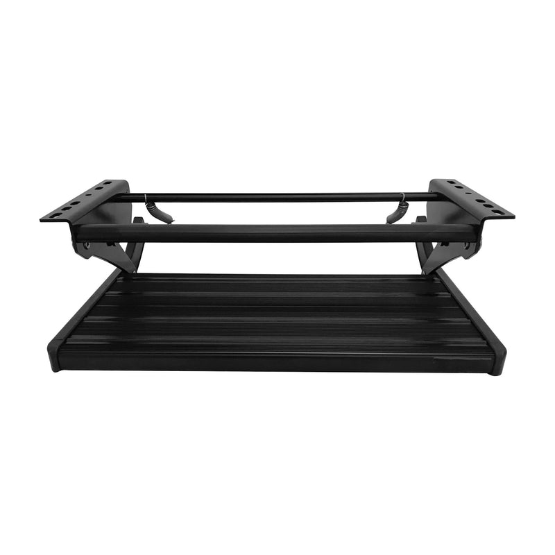LED Lights - XL Black Single manual bolt on caravan rv motor home step