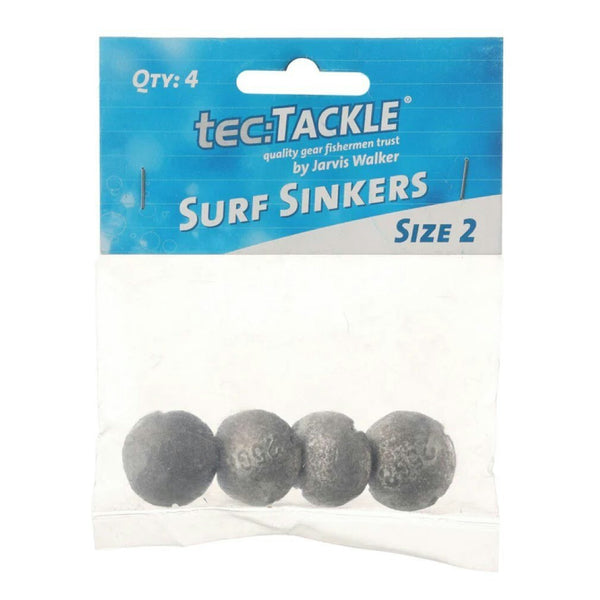 4 Pack of Jarvis Walker Size 2 Surf Sinkers