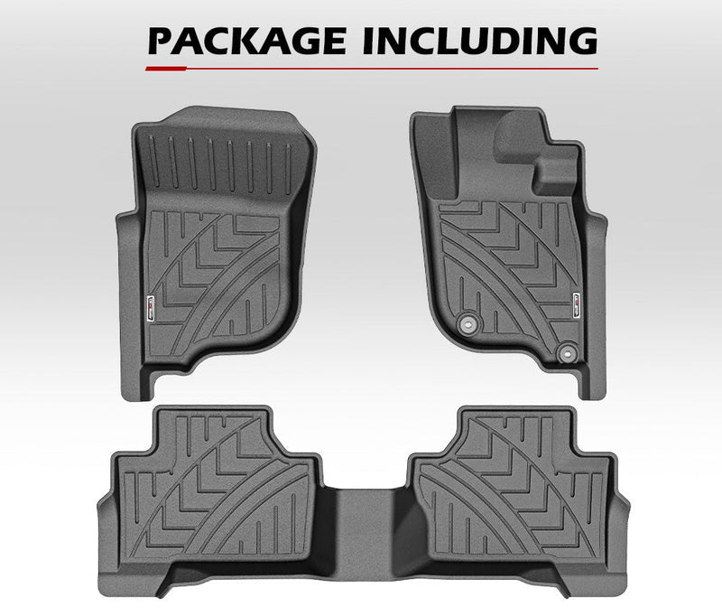 KIWI MASTER 3D TPE Car Floor Mats Liner fit Mitsubishi Pajero Sport MY 2015-2023