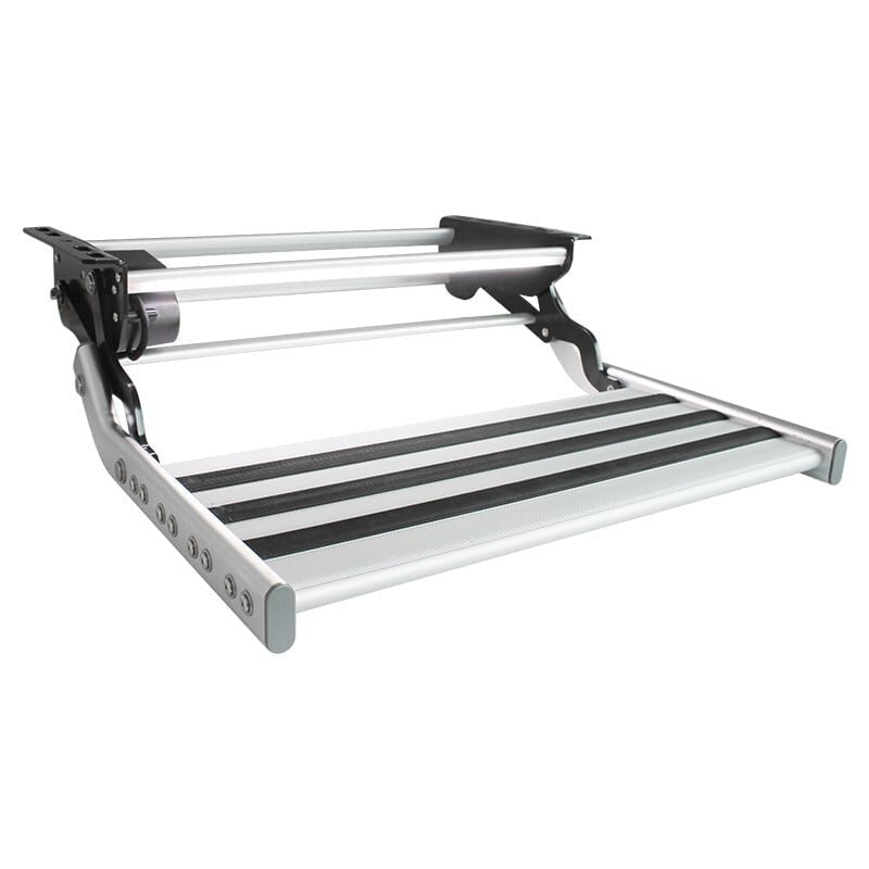 Single 12v Electric Caravan Step with LED Light