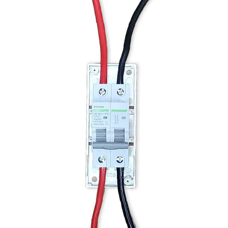 Noark 20A 2-Pole 360V Non-polarised DC Solar Circuit Breaker