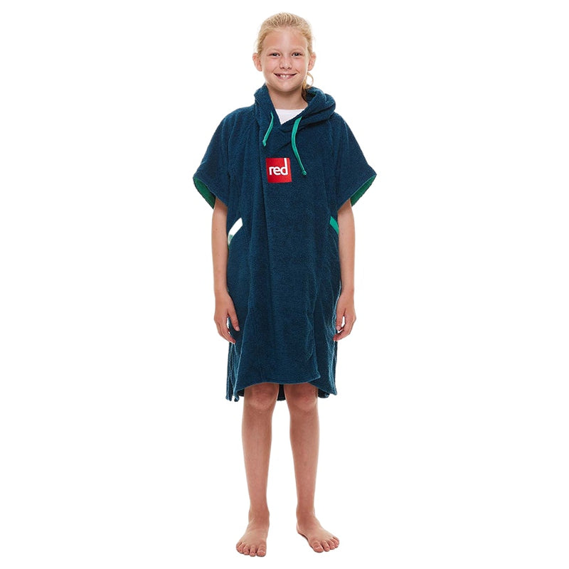 Kids Towelling Change Robe - Navy