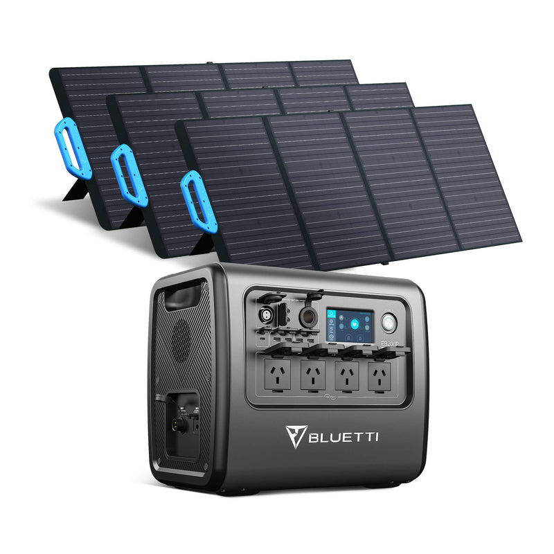 BLUETTI EB200P + Solar Panels | Solar Generator Kit