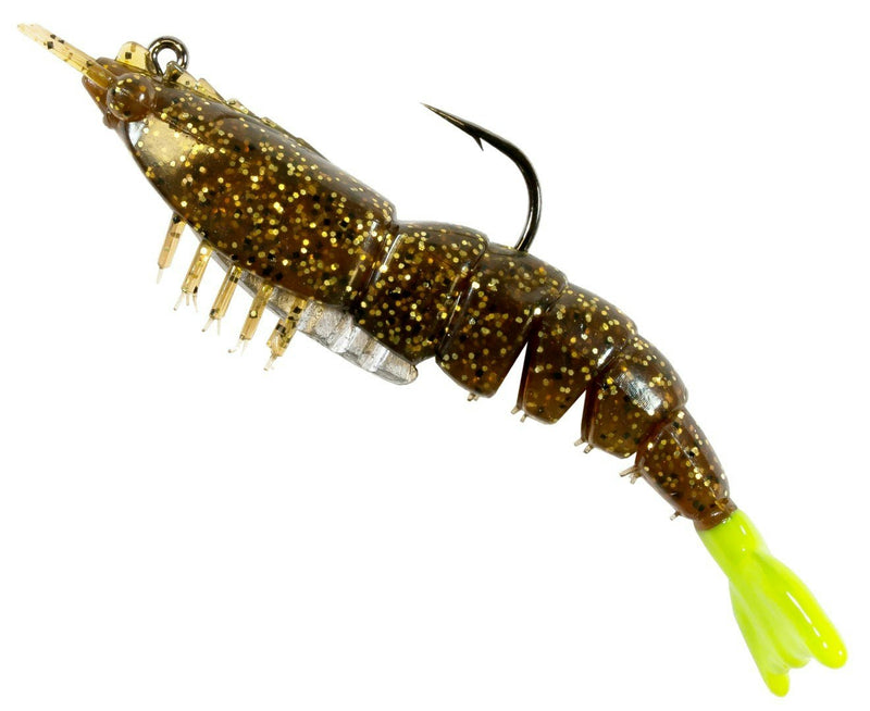 Zman 3.5 Inch Rigged EZ ShrimpZ Soft Plastic Lures-2 Pack of Z Man Soft Plastics