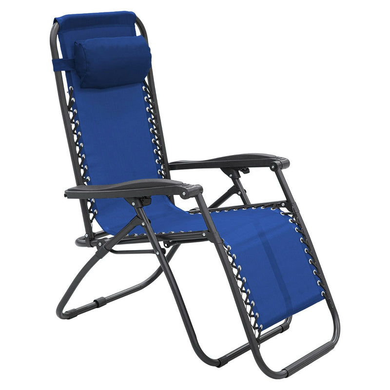 Wallaroo Zero Gravity Reclining Deck Chair - Blue