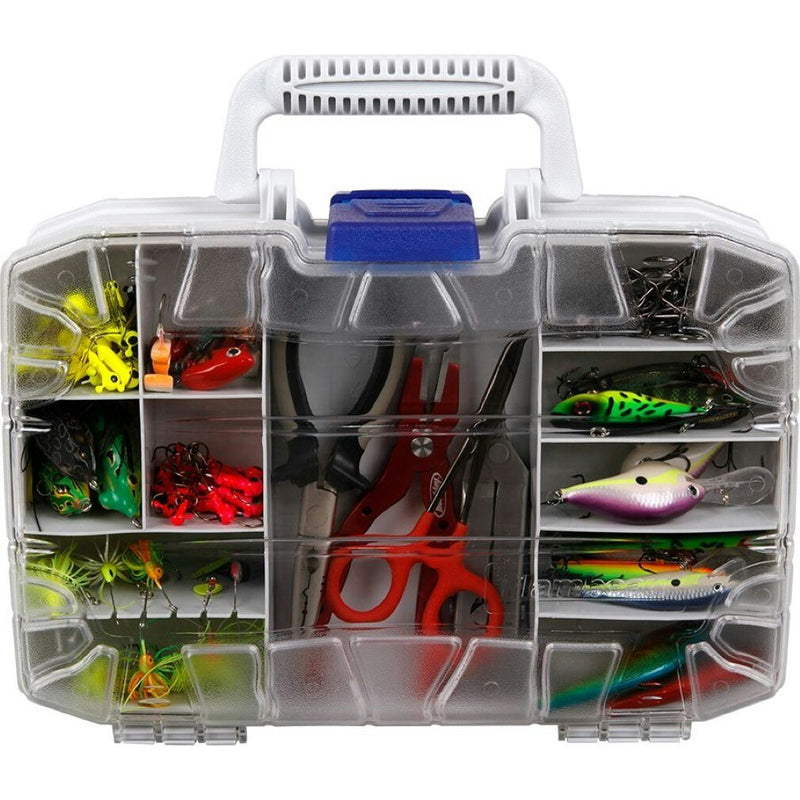 Flambeau 8321DS Double Sided Fishing Tackle Box - 13 Inch Clear Double Satchel