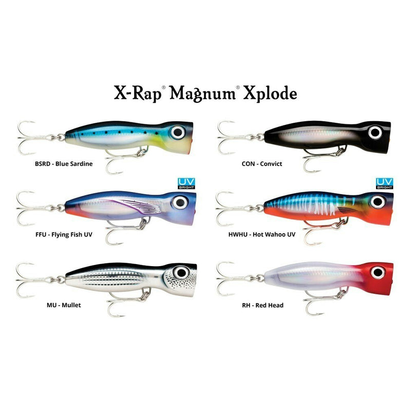 17cm Rapala X-Rap Magnum Xplode Topwater Heavy Duty Popper Fishing Lure