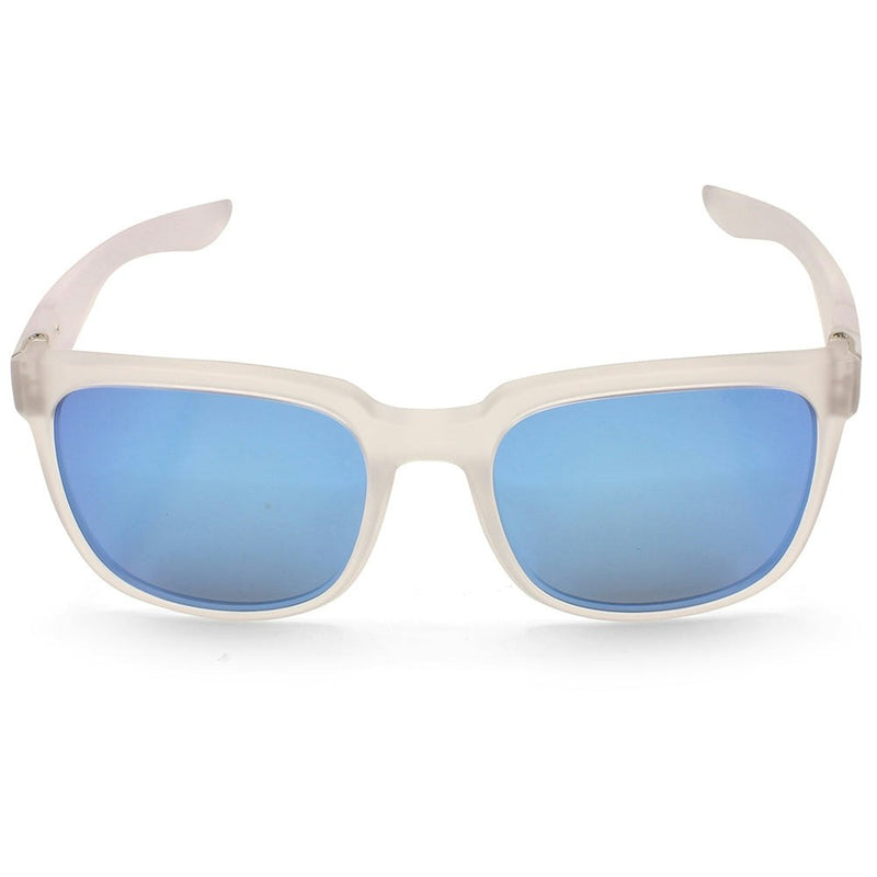 Dirty Dog Blade Satin Clear/Ice Blue Mirror Polarised Unisex Sunglasses 53595