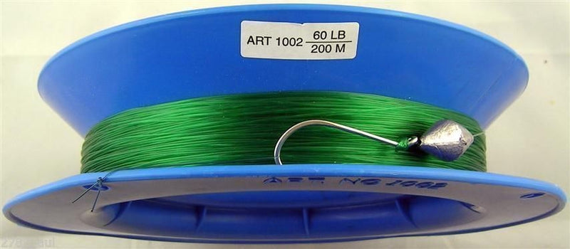 10 Inch Hand Caster Pre Rigged with 200m of 60lb Mono Fishing Line