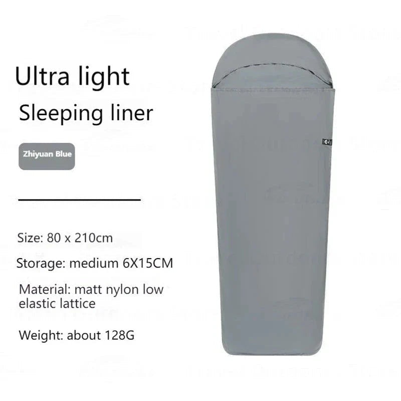 NNEOBA Ultralight Camping Sleeping Bag Liner: Single Stretch Envelope Design