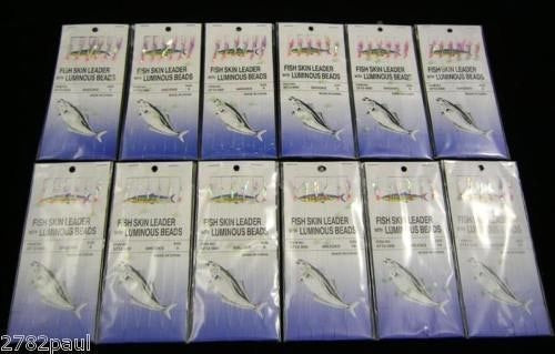 Bulk 12pc Wilson Bait Jigs Fishing Rig Sizes 4, 6, 8,10