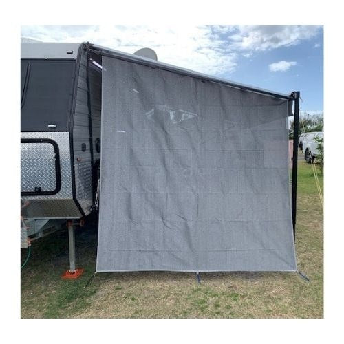 Caravan privacy screen end wall / side sun shade