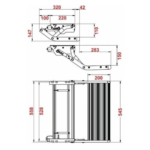 BLACK Single manual bolt on caravan rv motor home step
