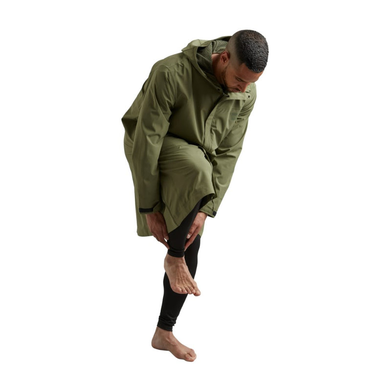 Men's Pursuit Waterproof Lightweight Changing Robe Jacket - Olive Green