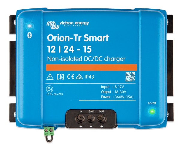 Victron 12V to 24V Orion-Tr Smart 12/24-15A Non-isolated DC-DC Charger