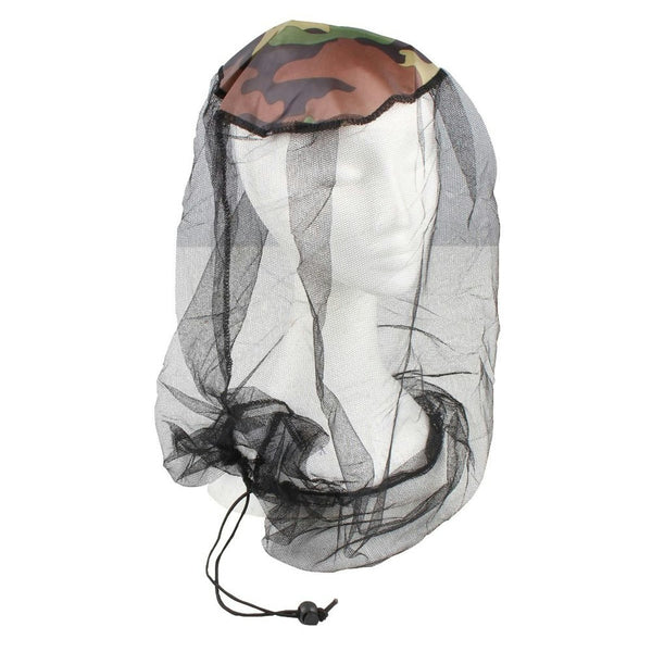 Wildtrak Mosquito Fly Protection Head Net Mesh Deluxe w/ Adjustable Drawstring