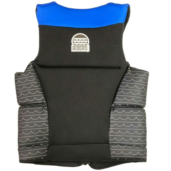 Riders Inc The Wave Men's PFD Vest Black-Blue Sizes S-6XL