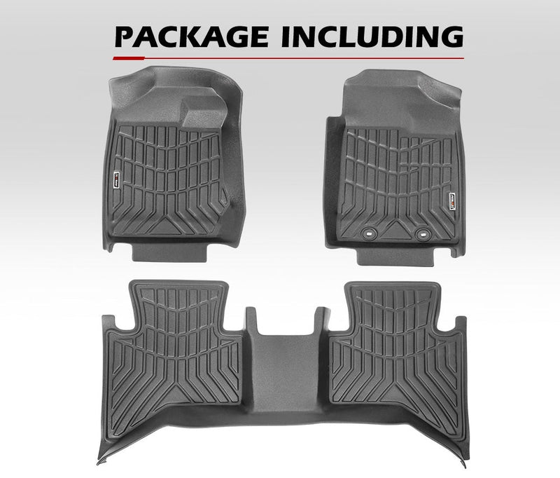 KIWI MASTER 3D TPE Car Floor Mats Fit ISUZU D-MAX DMAX Dual Cab MY 2012~2020 JULY