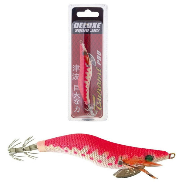 Size 2.5 Pink Tsunami Pro Deluxe Egi Squid Jig Lure