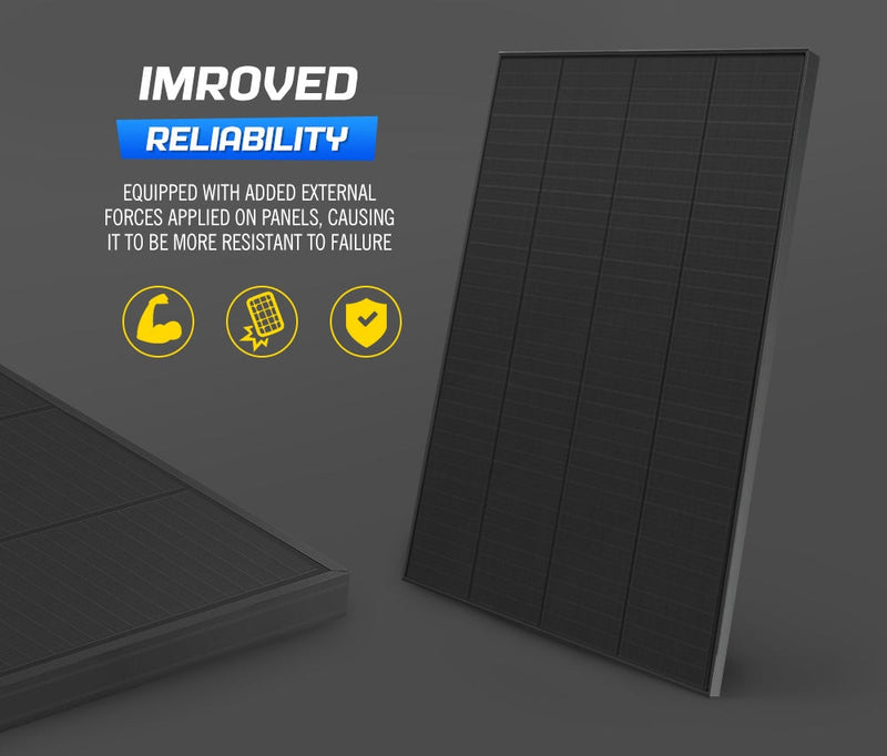 ATEM POWER 200W 12V Solar Panel Kit Mono Shingled Fixed + Solar Mounting Brackets