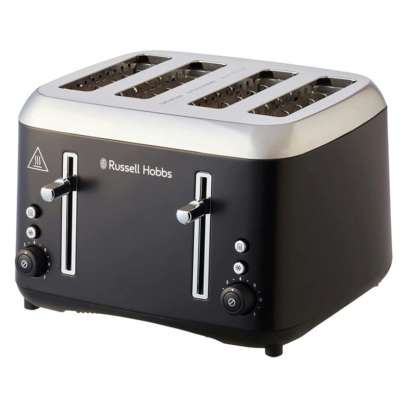 Russell Hobbs RHT514BLK Addison 4-Slice Bread/Sandwich Toaster SS Matte Black