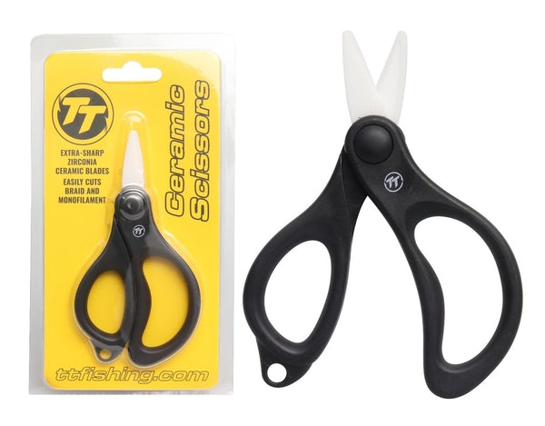 TT Fishing Braid Scissors with Serrated Zirconia Ceramic Blades