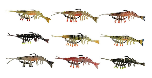 Zerek 3 Inch Live Shrimp Hot Legs Soft Plastic Fishing Lure