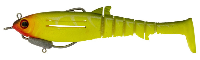 170mm Zerek Flat Shad X Weedless Soft Plastic Swimbait Lure - Orange Belly Trout