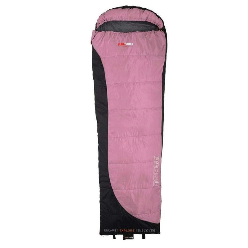 BlackWolf Backpacker 100 Sleeping Bag Pink +8c