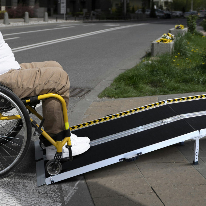 Kartrite Aluminium Wheelchair Ramp with Leg Support - 8ft