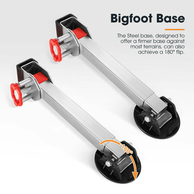 4x 590MM Corner Legs Drop Down W/Handle Steel Base 1500LBS